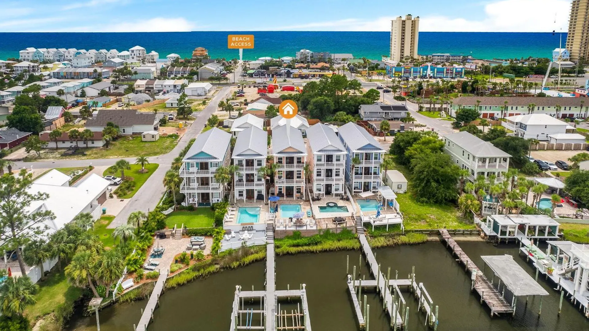 Semesterbostad Beach Bay Getaway! Bayfront 4Br 4Ba House Sleeps 12 Private Pool Boat Dock Panama City Beach USA