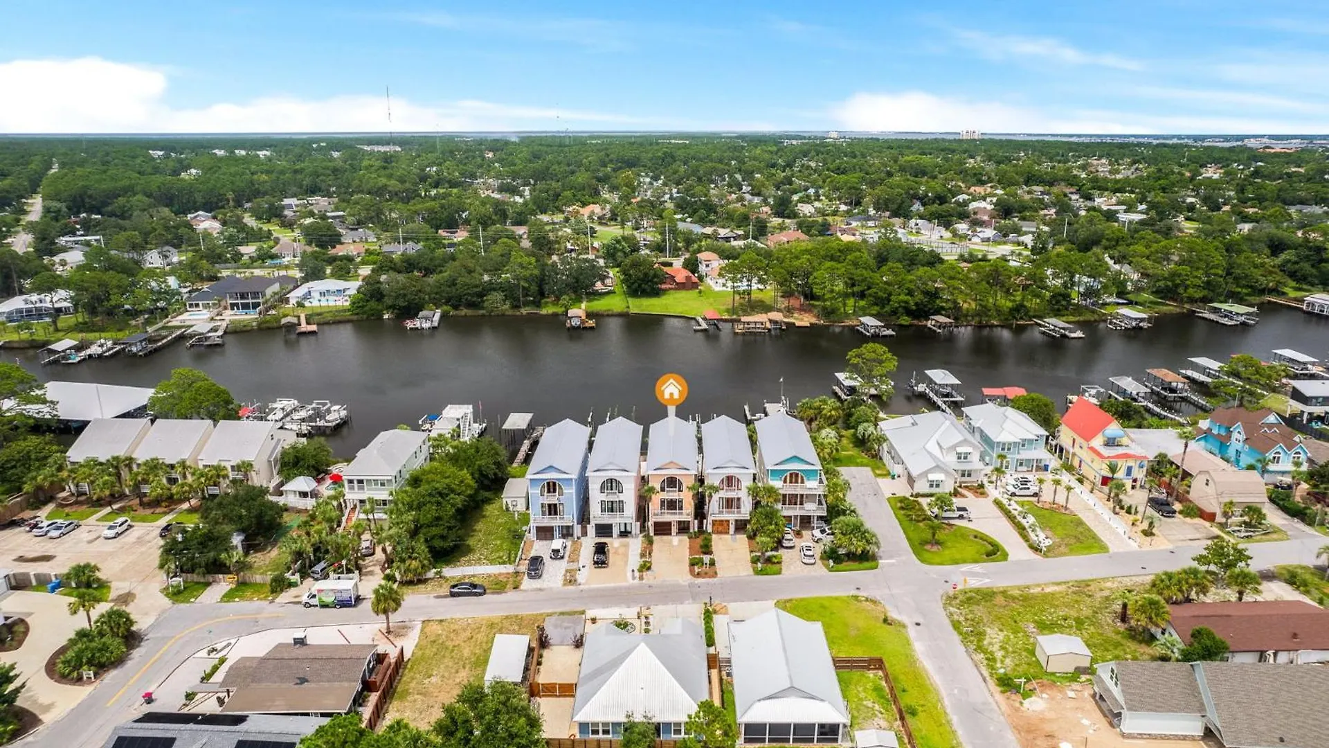 Beach Bay Getaway! Bayfront 4Br 4Ba House Sleeps 12 Private Pool Boat Dock Panama City Beach Semesterbostad